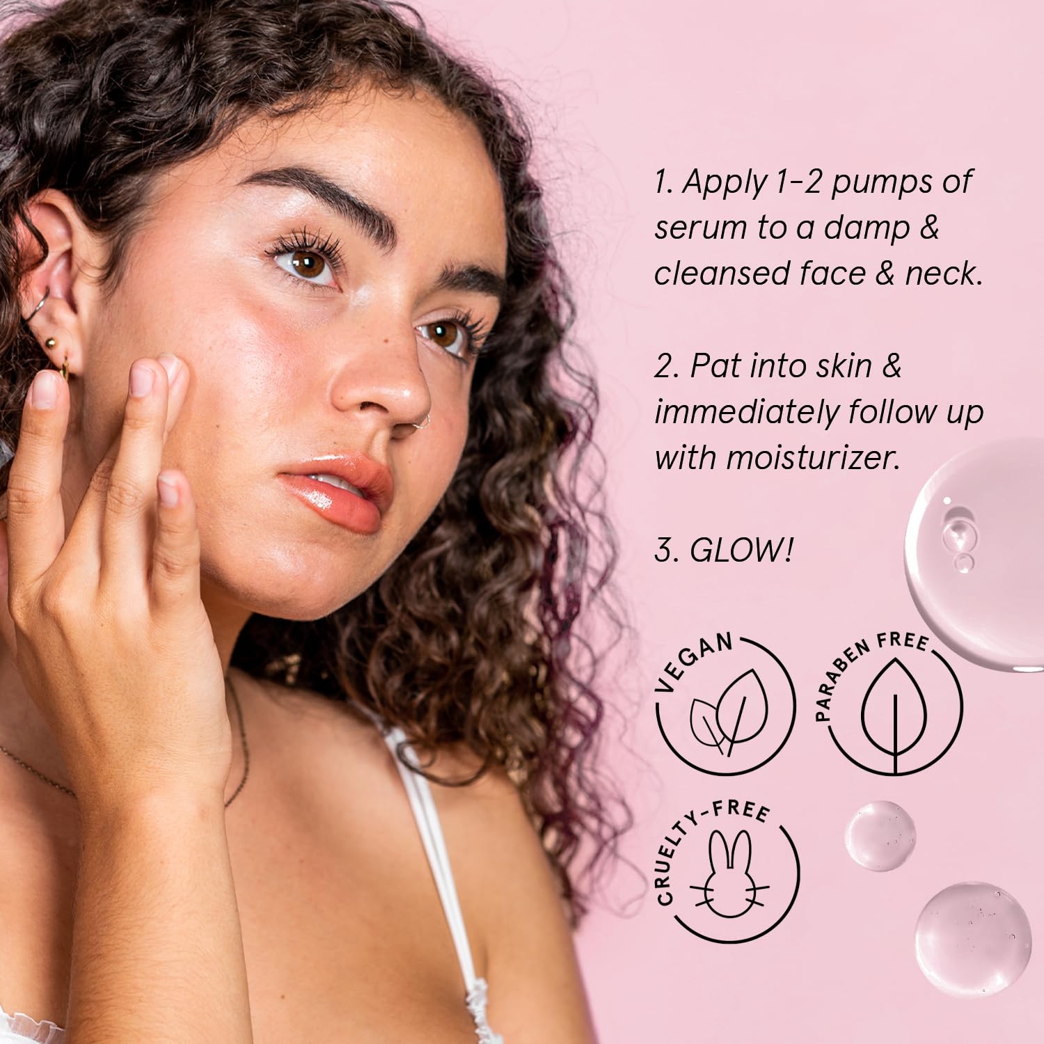 image:imagegrace amp stella Award Winning Hyaluronic Acid Serum 50ml17 fl oz Hydrating Hyaluronic Acid Serum for Face Acido Hialuronico for Women Remove Fine Lines Wrinkles Anti Aging Vegan Skincare17 Fl Oz Pack of 2