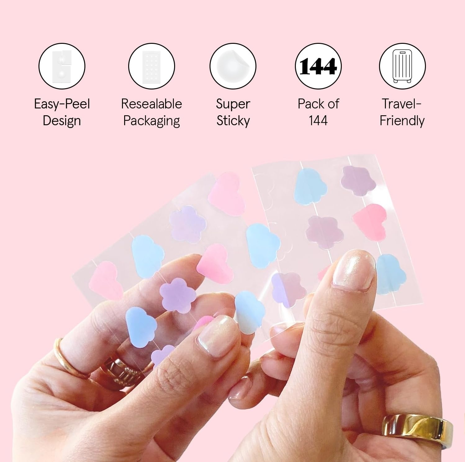 image:imagegrace amp stella Award Winning Pore Strip Pimple Patches for Face144 Count Pack of 1