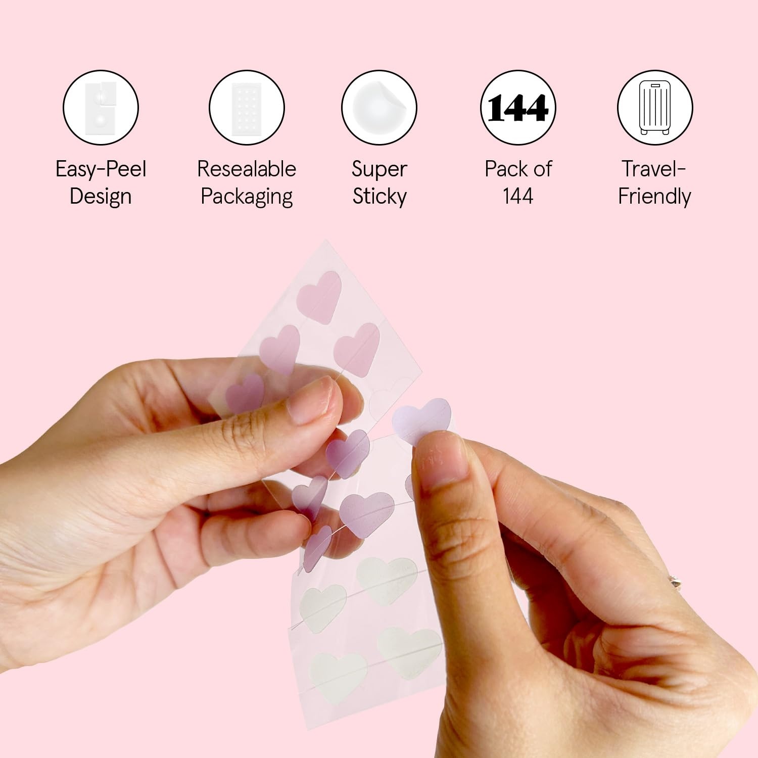 image:imagegrace amp stella Award Winning Pore Strip Pimple Patches for Face144 Count Pack of 1