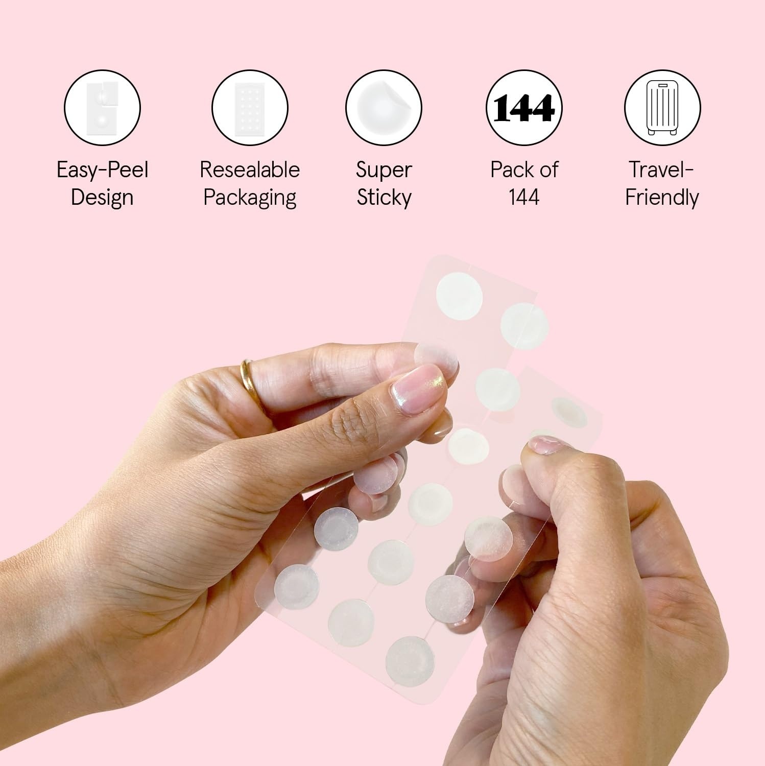 image:imagegrace amp stella Award Winning Pore Strip Pimple Patches for Face144 Count Pack of 1