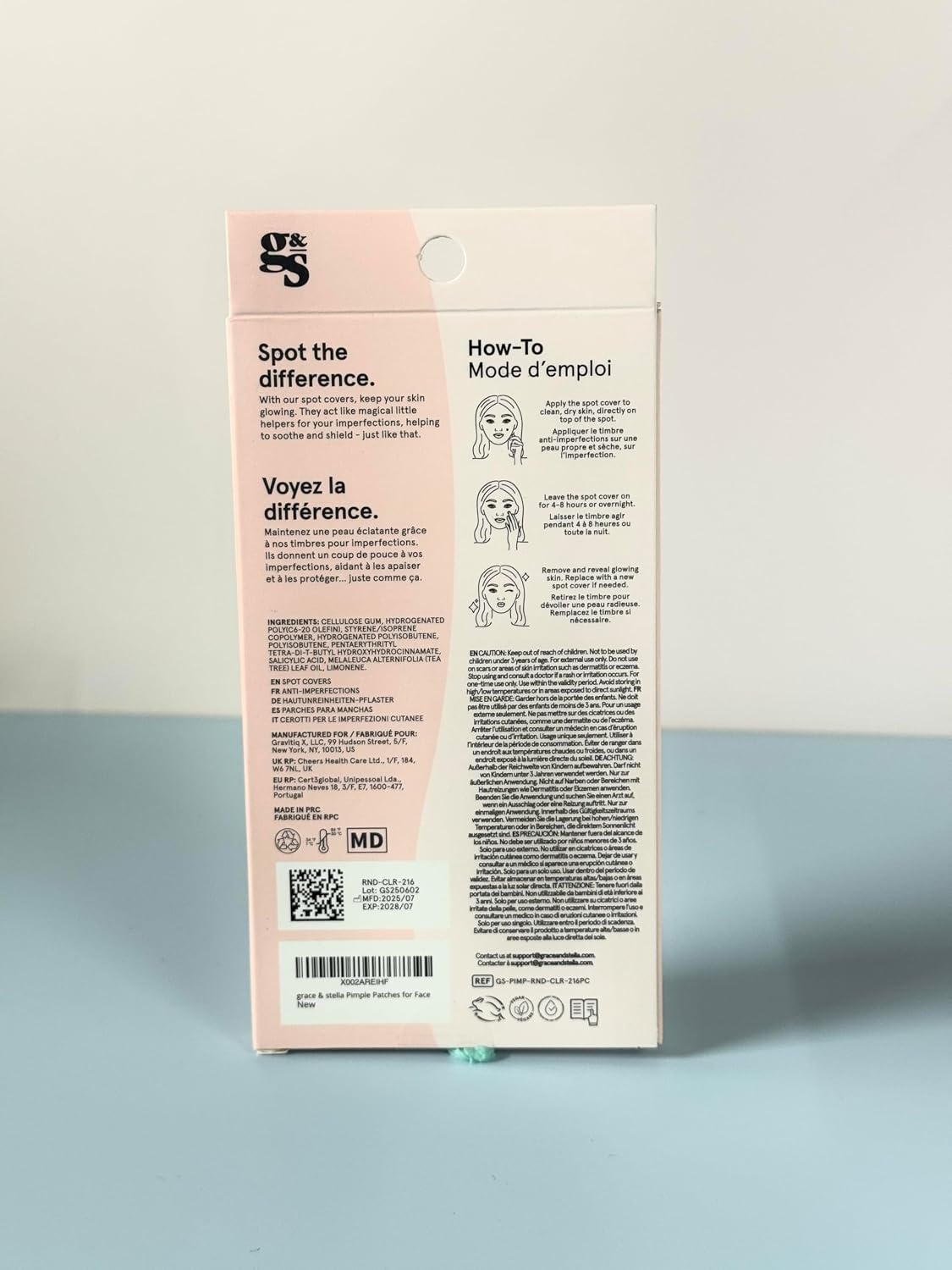 image:imagegrace amp stella Award Winning Pore Strip Pimple Patches for Face216 Count Pack of 1