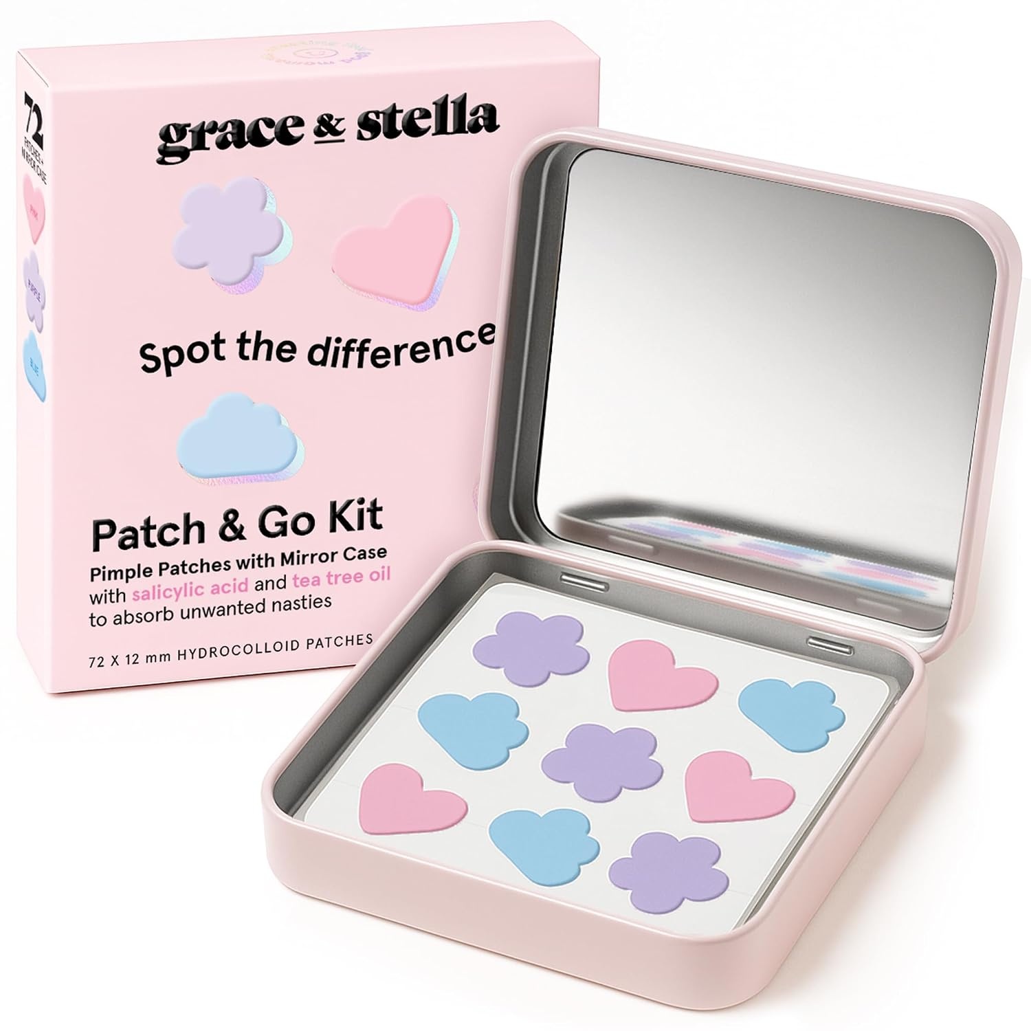 image:imagegrace amp stella Award Winning Pore Strip Pimple Patches for Face72 Count Pack of 1
