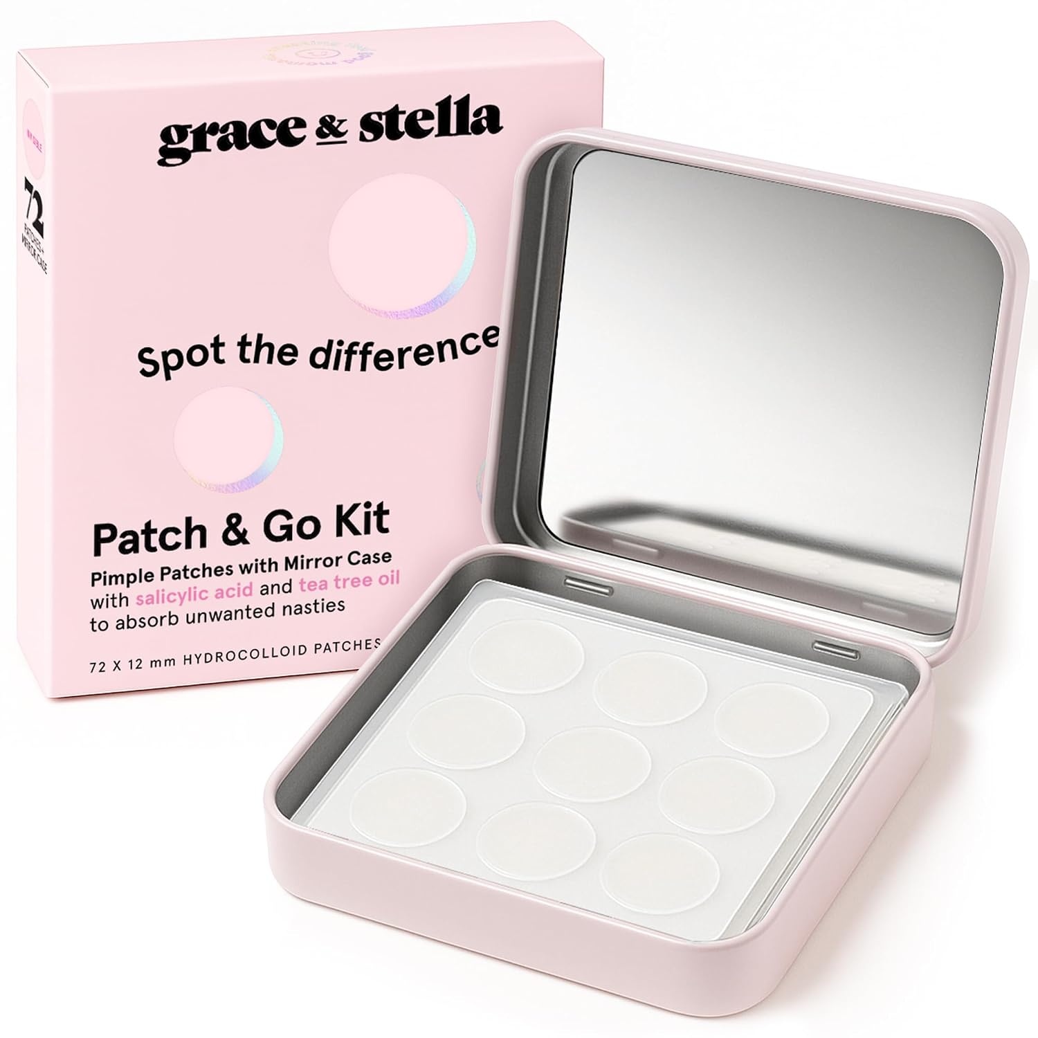 image:imagegrace amp stella Award Winning Pore Strip Pimple Patches for Face72 Count Pack of 1