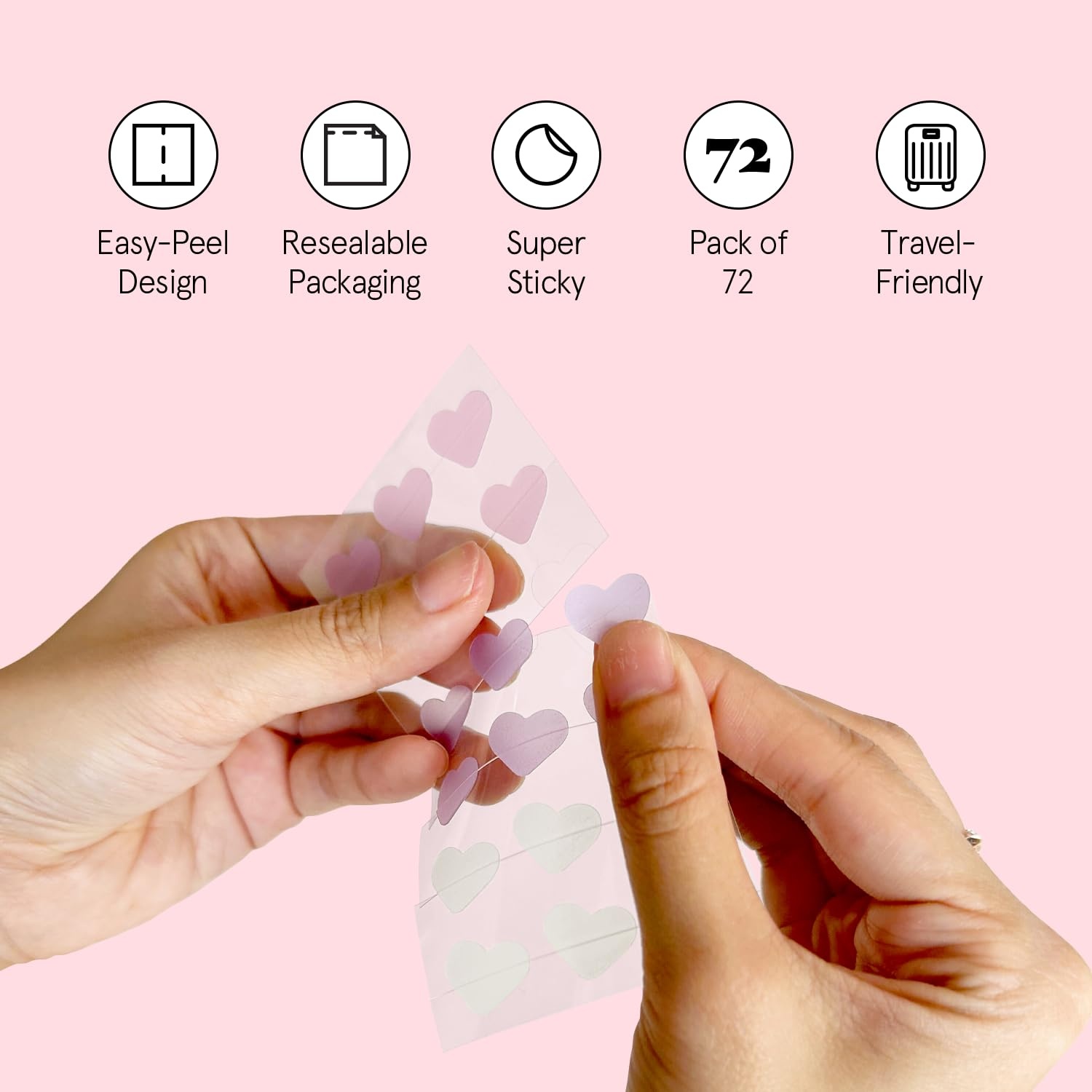 image:imagegrace amp stella Award Winning Pore Strip Pimple Patches for Face72 Count Pack of 1