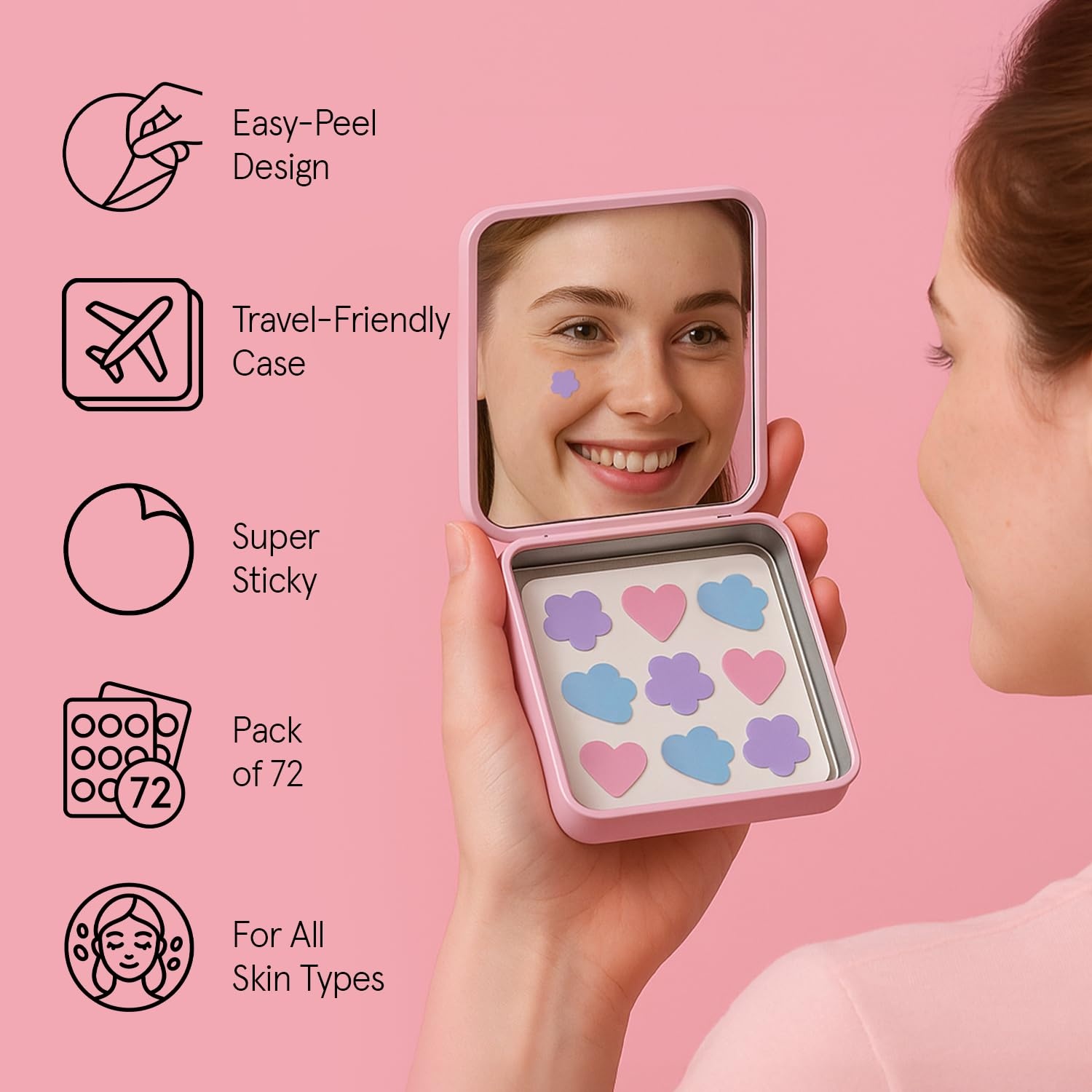 image:imagegrace amp stella Award Winning Pore Strip Pimple Patches for Face72 Count Pack of 1
