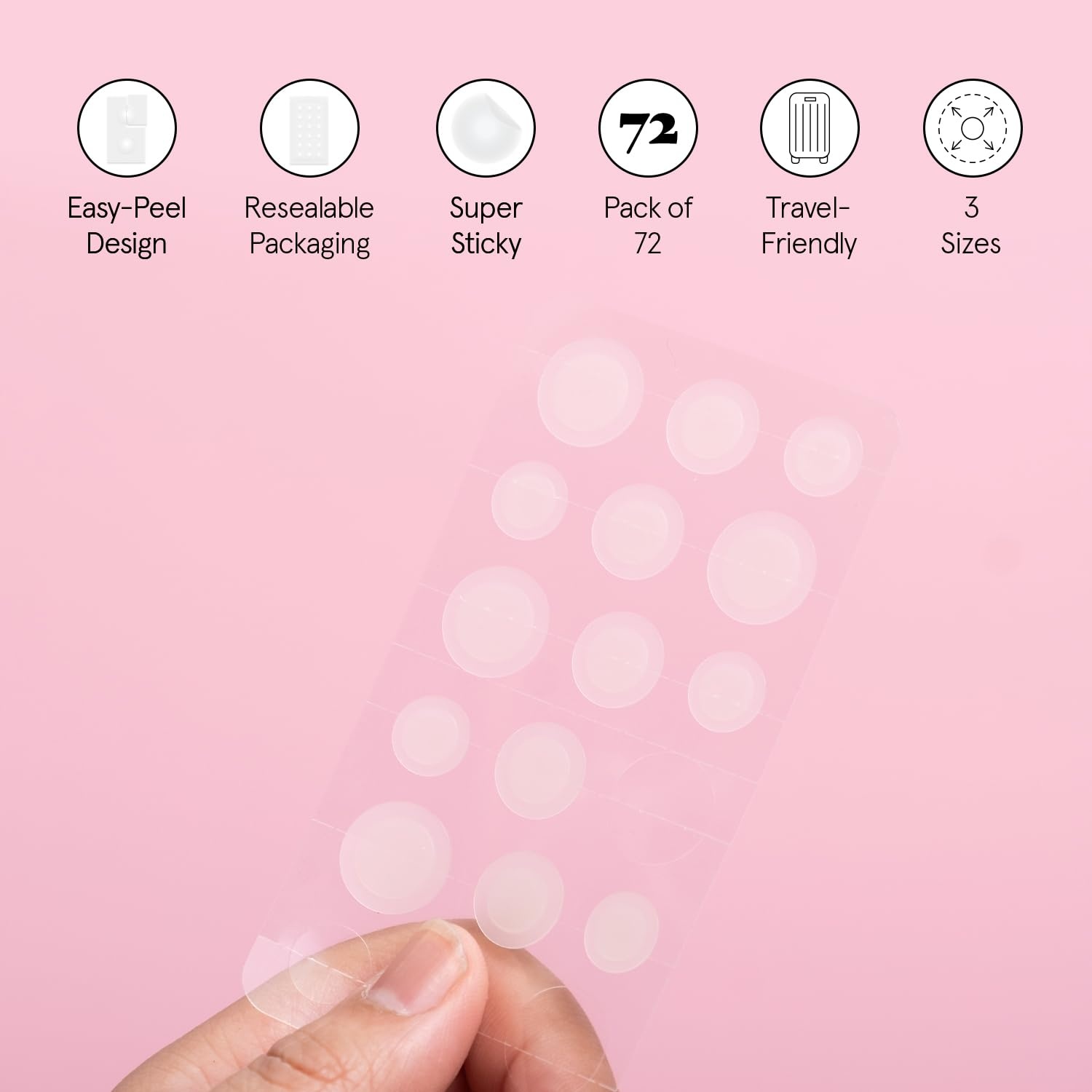 image:imagegrace amp stella Award Winning Pore Strip Pimple Patches for Face72 Count Pack of 1