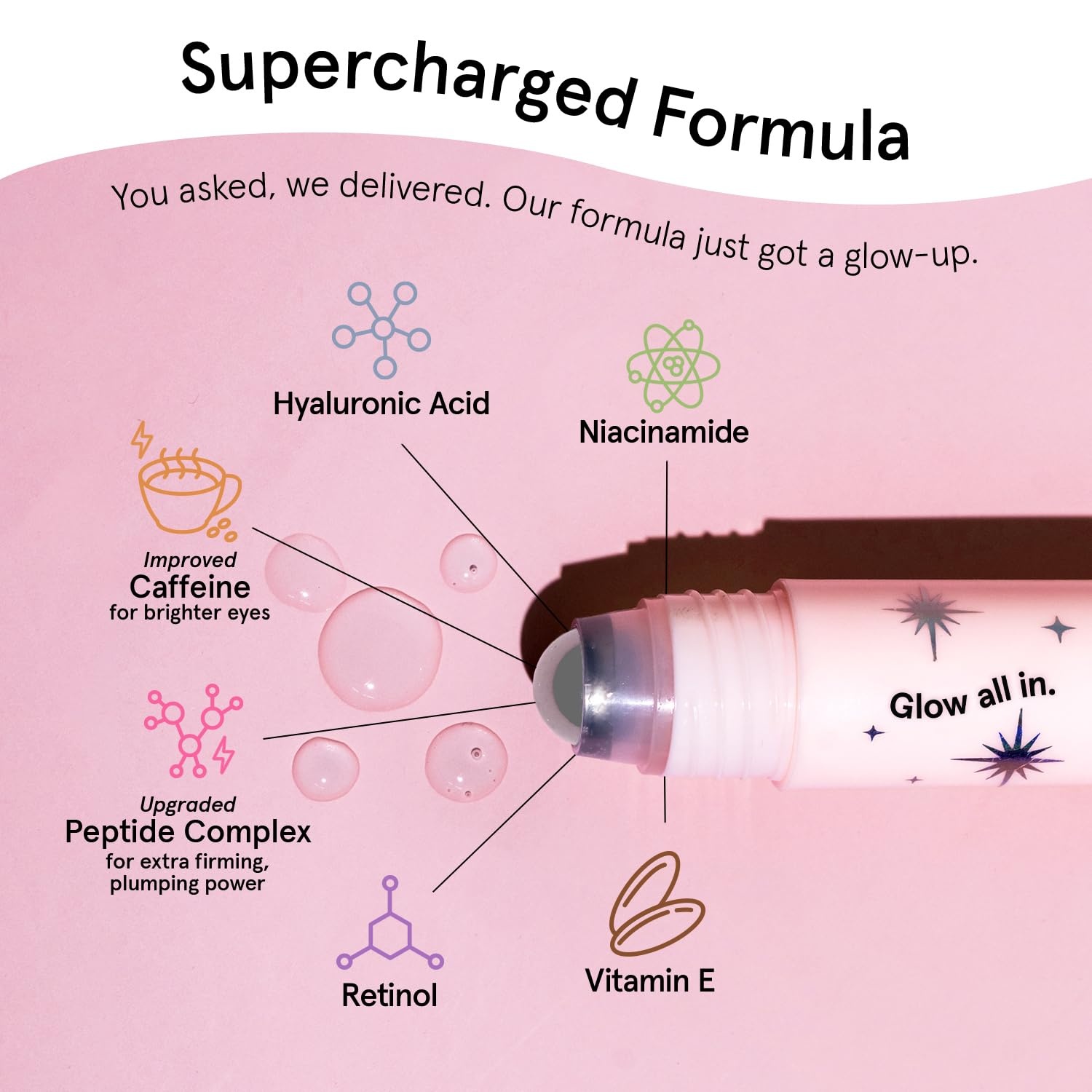 image:imagegrace amp stella Award Winning Under Eye Brightener RollerRestoring Eye Serum with Metal Ball