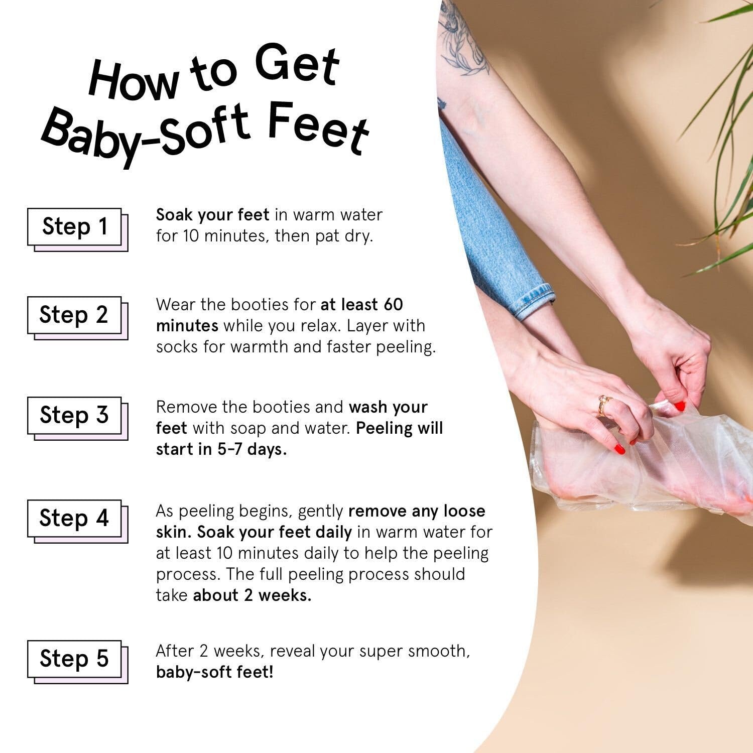 image:imagegrace amp stella AwardWinning Foot Peel Mask 4 Pairs LavenderLavender with Aloe Vera 4 Pairs