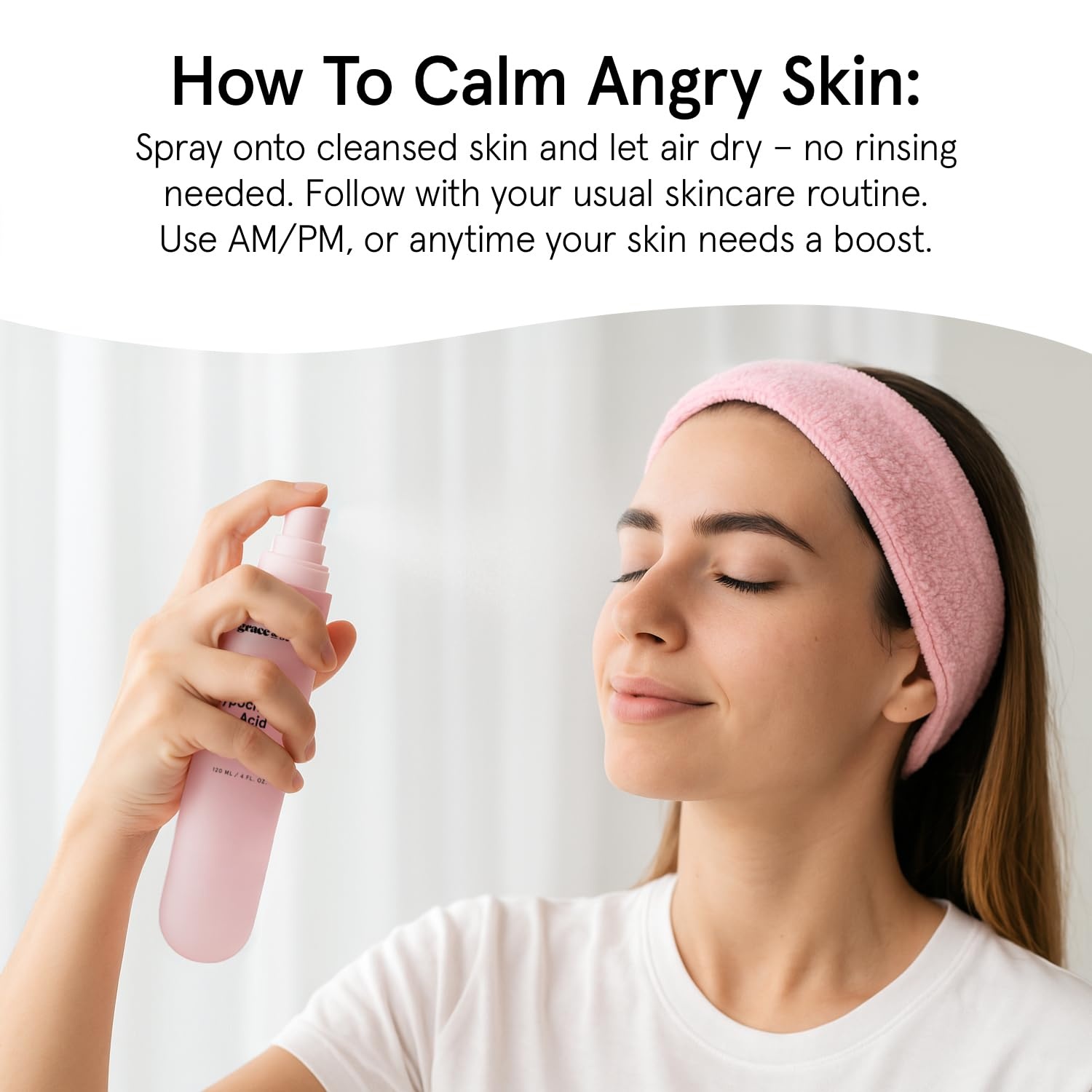 image:imagegrace amp stella Hypochlorous Acid Spray for Face Body Acne Spray Gentle Face MIst to Calm Redness amp FlareUps Back Acne Soothing Facial Mist for Sensitive Skin Travel Size 60 ml2 fl oz120ml