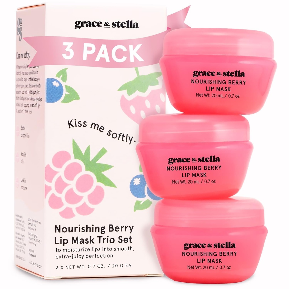 image:imagegrace amp stella Award Winning Lip Butter Hydrating Lip Balm 1 PackPack of 3