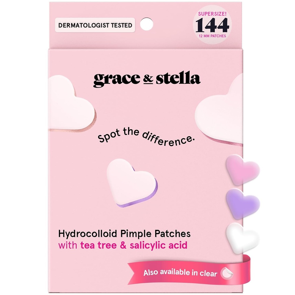 image:imagegrace amp stella Award Winning Pore Strip Pimple Patches for Face144 Count Pack of 1