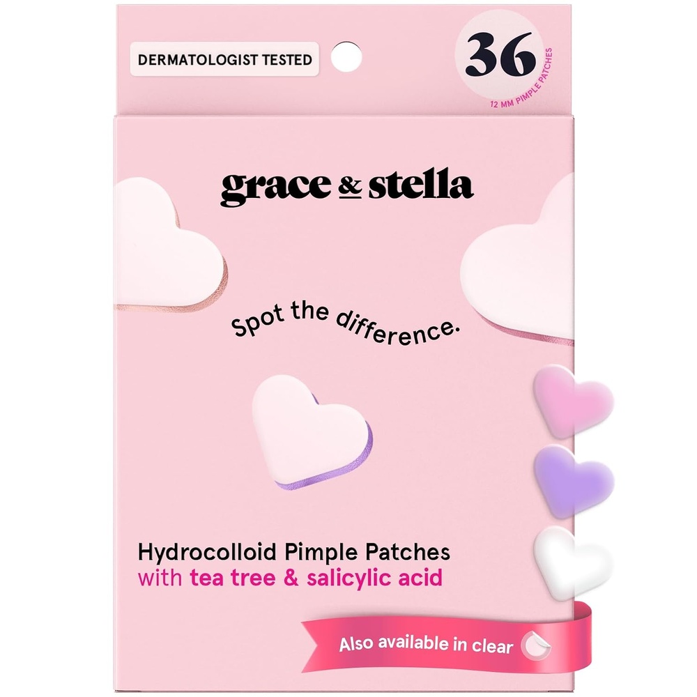 image:imagegrace amp stella Award Winning Pore Strip Pimple Patches for Face36 Count Pack of 1