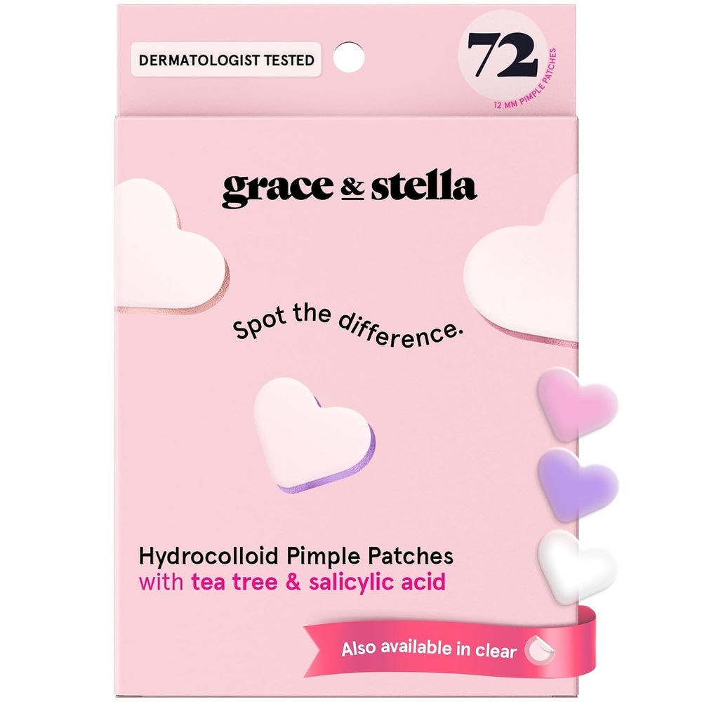 image:imagegrace amp stella Award Winning Pore Strip Pimple Patches for Face72 Count Pack of 1