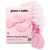 grace & stella Award Winning Under Eye Mask – Gifts for Women – Reduce Dark Circles, Puffy Eyes, Wrinkles, Under Eye Patches – Birthday, Bachelorette Party Favors – Vegan Self Care (24 Pairs, Pink)(Pink (24 Pairs))