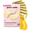 grace & stella Award Winning Under Eye Mask – Gifts for Women – Reduce Dark Circles, Puffy Eyes, Wrinkles, Under Eye Patches – Birthday, Bachelorette Party Favors – Vegan Self Care (24 Pairs, Pink)(Gold (24 Pairs))