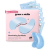 grace & stella Award Winning Under Eye Mask – Gifts for Women – Reduce Dark Circles, Puffy Eyes, Wrinkles, Under Eye Patches – Birthday, Bachelorette Party Favors – Vegan Self Care (24 Pairs, Pink)(Blue (48 Pairs))