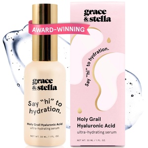grace & stella Award Winning Hyaluronic Acid Serum (50ml/1.7 fl oz) Hydrating Hyaluronic Acid Serum for Face – Acido Hialuronico for Women – Remove Fine Lines, Wrinkles, Anti Aging – Vegan Skincare(1 Fl Oz (Pack of 1))