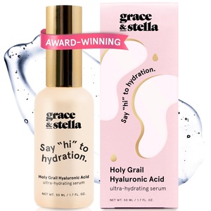 grace & stella Award Winning Hyaluronic Acid Serum (50ml/1.7 fl oz) Hydrating Hyaluronic Acid Serum for Face – Acido Hialuronico for Women – Remove Fine Lines, Wrinkles, Anti Aging – Vegan Skincare(1.7 Fl Oz (Pack of 1))
