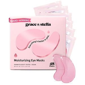 grace & stella Award Winning Under Eye Mask – Gifts for Women – Reduce Dark Circles, Puffy Eyes, Wrinkles, Under Eye Patches – Birthday, Bachelorette Party Favors – Vegan Self Care (24 Pairs, Pink)(Pink (48 Pairs))
