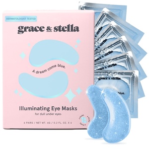 grace & stella Award Winning Under Eye Mask – Gifts for Women – Reduce Dark Circles, Puffy Eyes, Wrinkles, Under Eye Patches – Birthday, Bachelorette Party Favors – Vegan Self Care (24 Pairs, Pink)(Blue (6 Pairs))