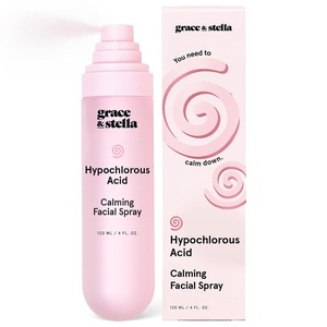 grace & stella Hypochlorous Acid Spray for Face – Body Acne Spray – Gentle Face MIst to Calm Redness & Flare-Ups Back Acne – Soothing Facial Mist for Sensitive Skin – Travel Size (60 ml/2 fl oz)(120ml)
