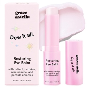 grace & stella Under Eye Brightener Balm Stick – Travel Essentials(Restoring Eye Balm (3.5g / 0.12 oz))