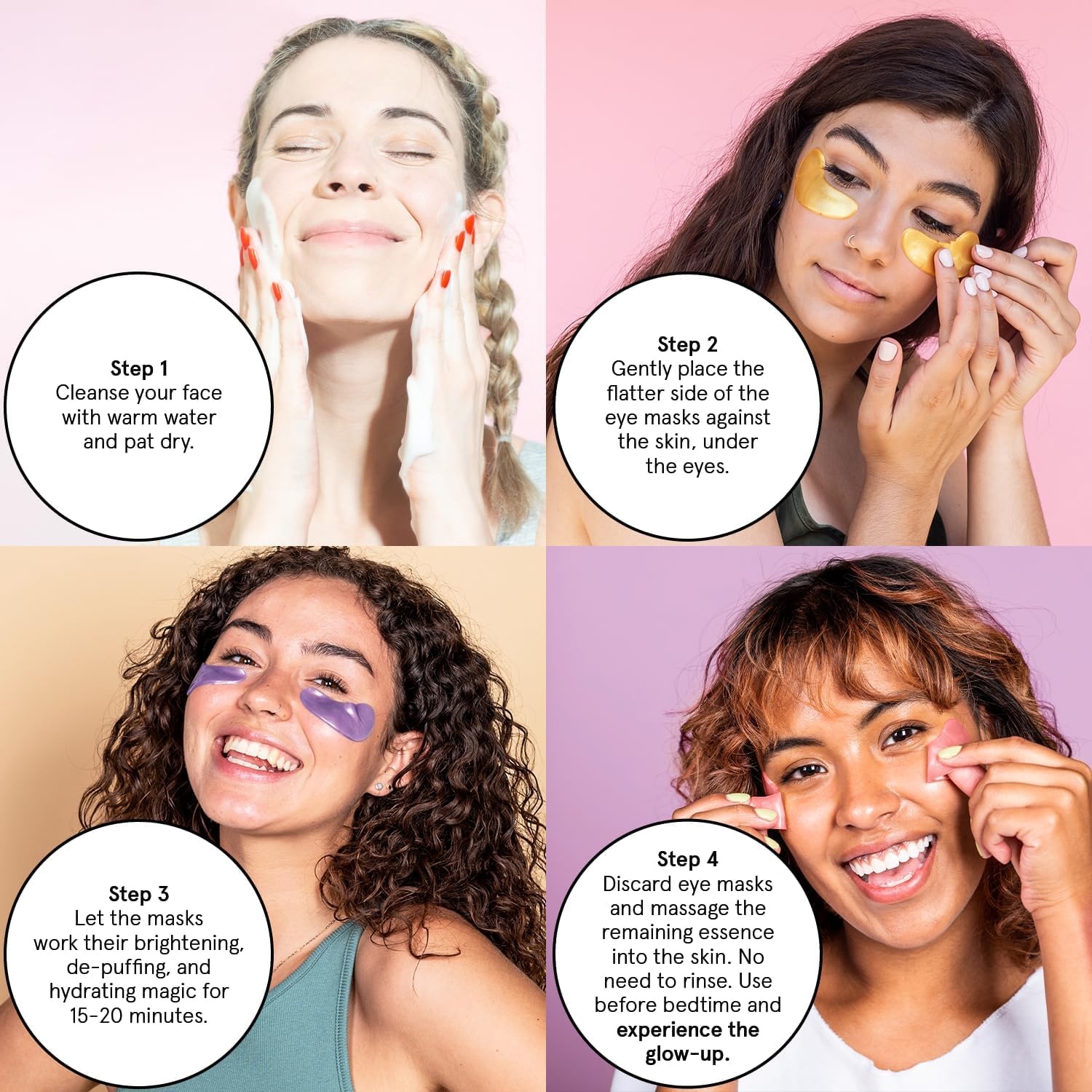 image:imagegrace amp stella Retinol Under Eye Patches for Puffy EyesPurple 6 Pairs