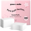 grace & stella Face Towels Disposable XL- Travel Essentials (60 Count)(Pack of 200)
