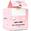 grace & stella Face Towels Disposable XL- Travel Essentials (60 Count)(Pack of 60)