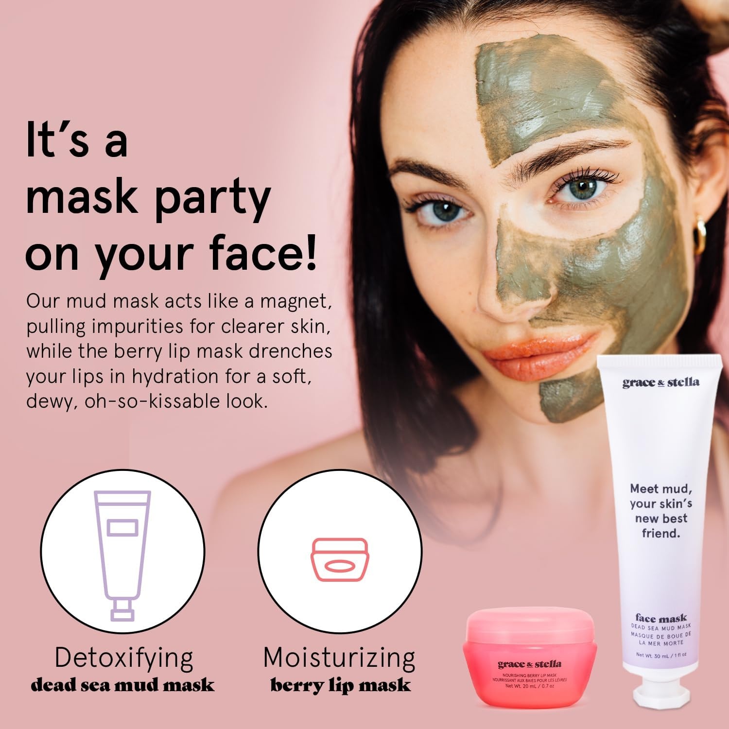 image:imagegrace amp stella AwardWinning Skin Care Set Gifts for WomenThe Dream Team Collection