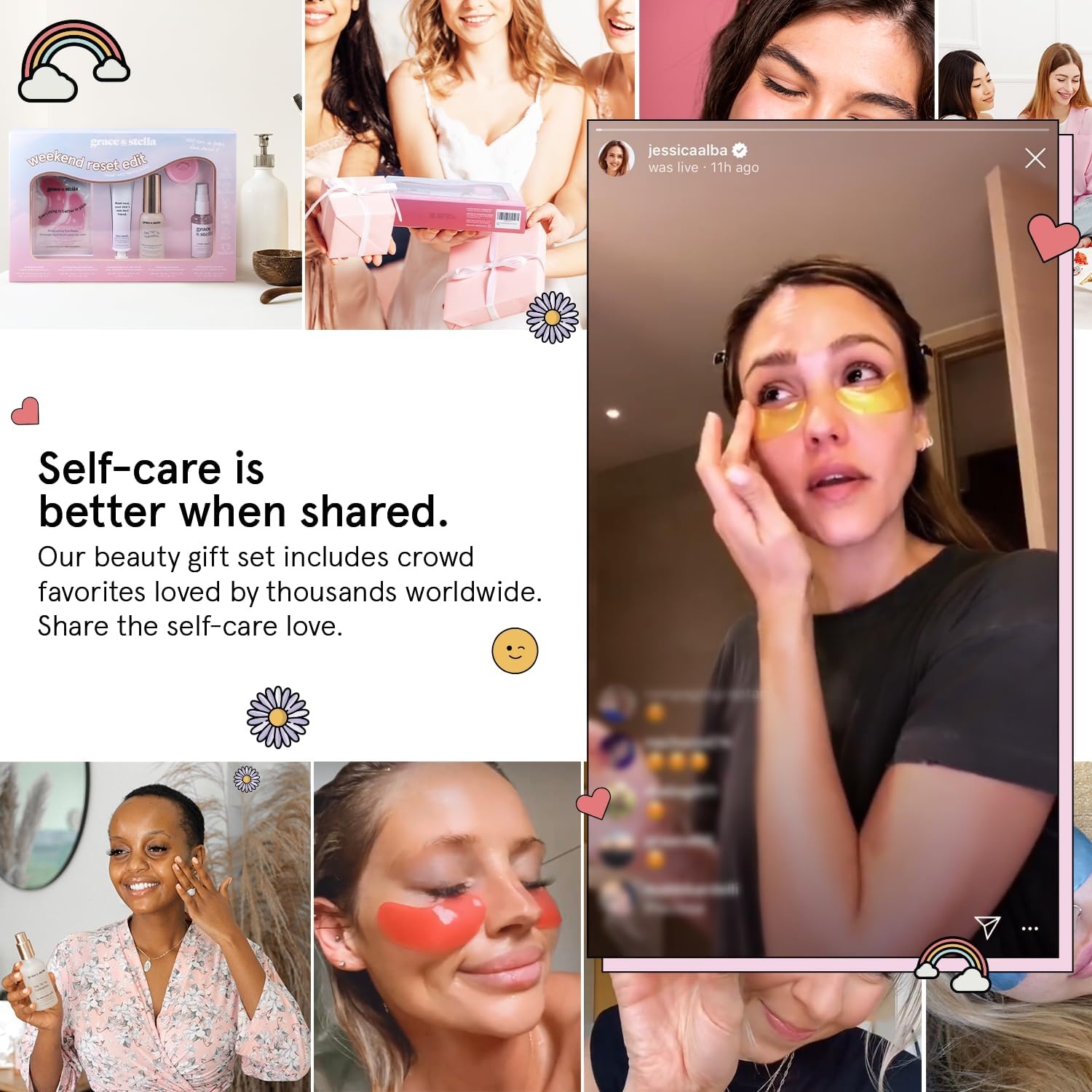 image:imagegrace amp stella AwardWinning Skin Care Set Gifts for WomenWeekend Reset Edit