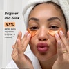 grace & stella New Brightening Eye Patches for Dark Circles (24 Pairs) – Vitamin C Under Eye Patches for Puffiness – Perfect Gifts for Women & Morning Skin Care Routine, Vegan Under Eye Mask(24 Count (Pack of 1))