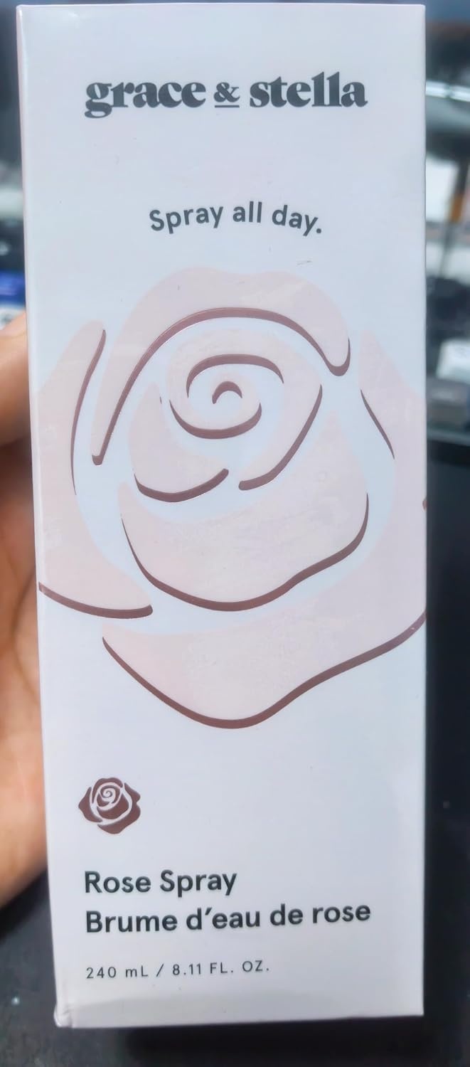image:imageGrace amp Stella Award Winning Rose Water Facial Mist 240ml Vegan Face Toner Rose Hydrosol Hydrating Facial Mist for Face240ml