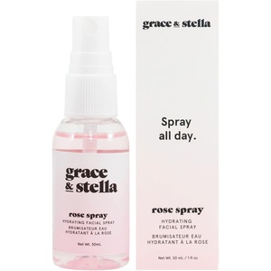 Grace & Stella Award Winning Rose Water Facial Mist (240ml) – Vegan Face Toner – Rose Hydrosol – Hydrating Facial Mist for Face(30ml)